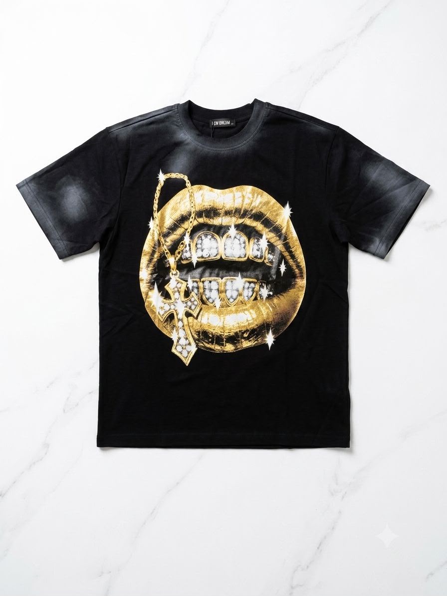 Golden Bite Tee – Black Edition