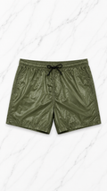 Glossy Swim Shorts GREEN