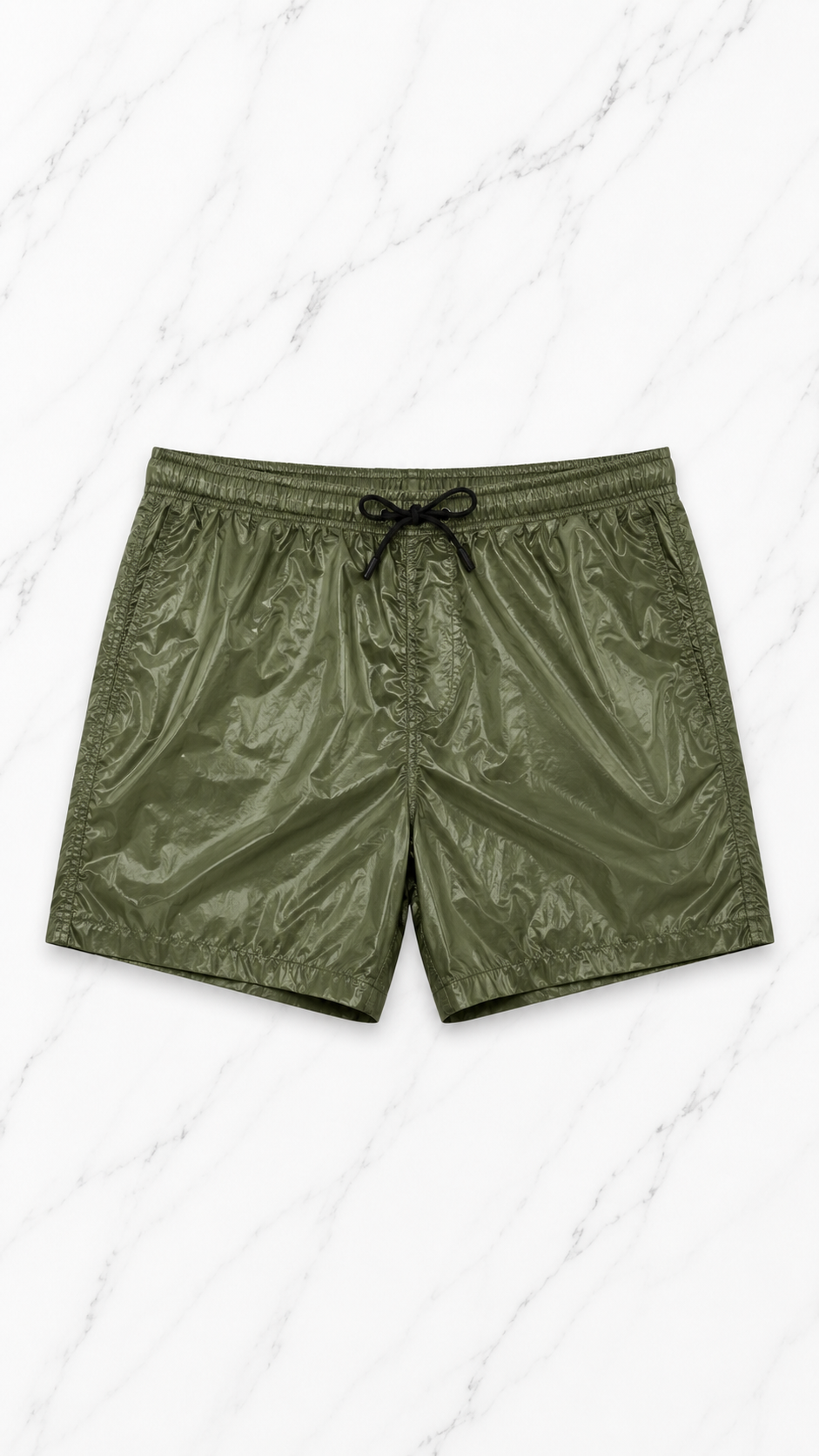 Glossy Swim Shorts GREEN