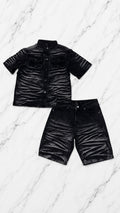 COORDSET BLACK WAVE DENIM