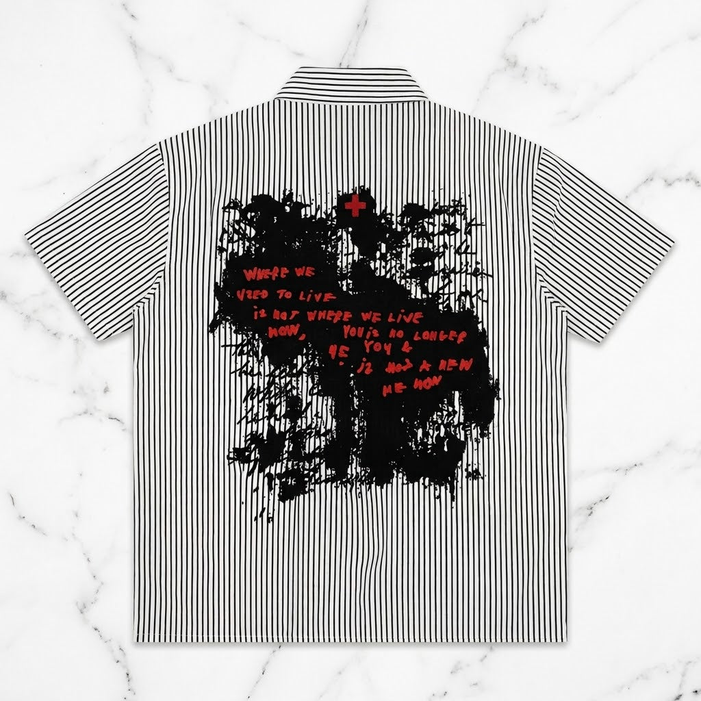Noir Crossline Graphic Shirt