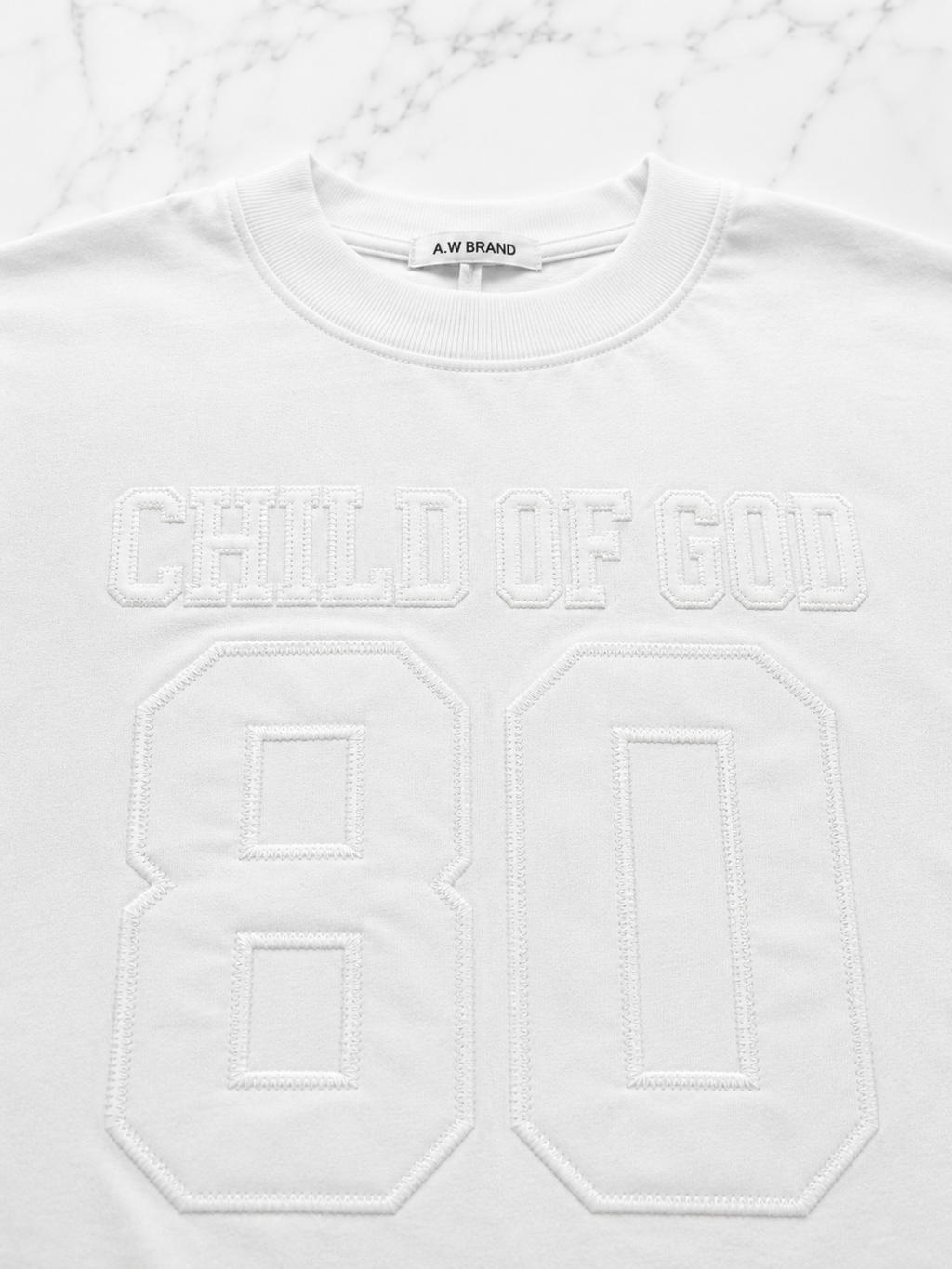 Child Of God 80 Tee White