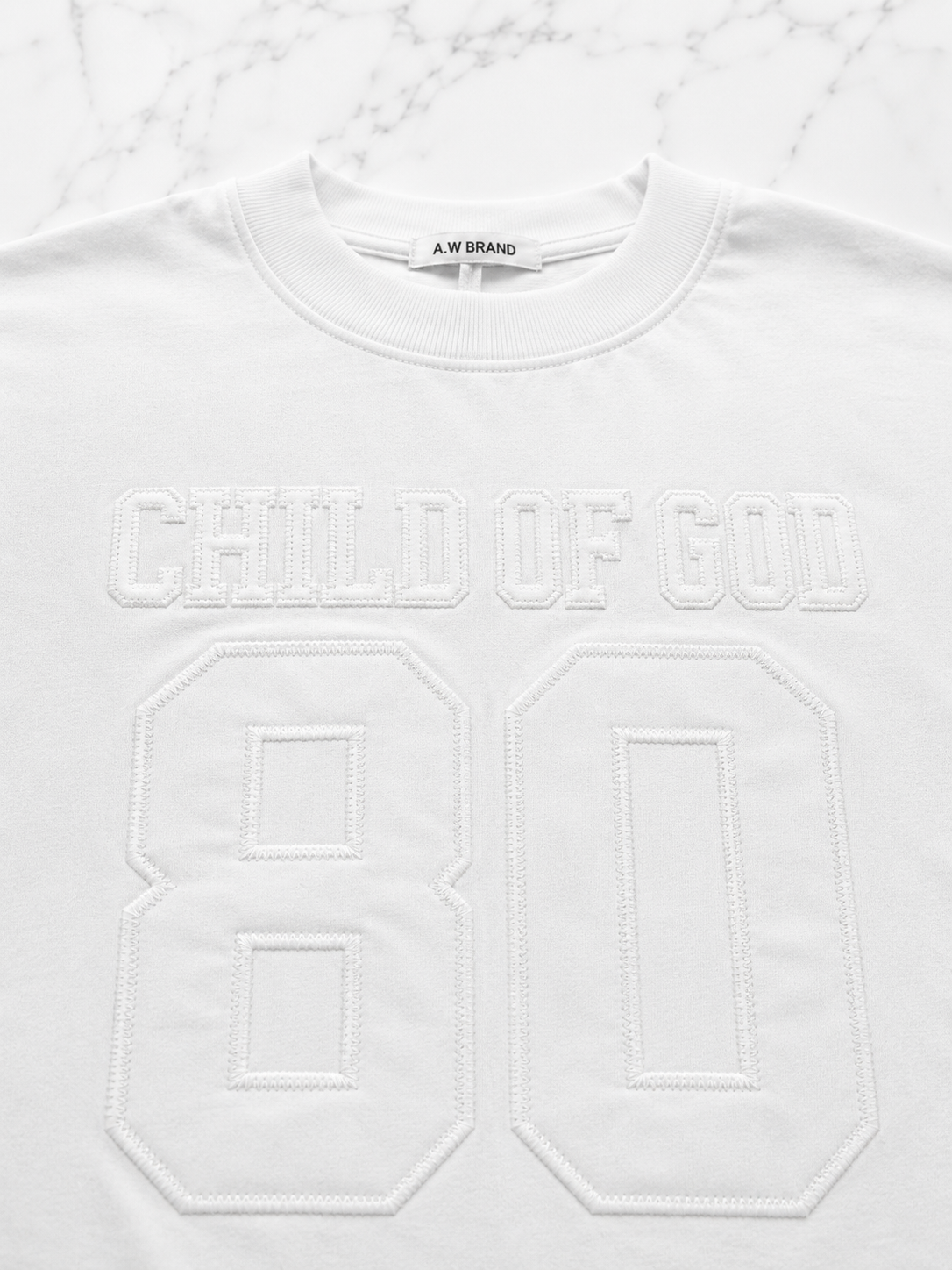 Child Of God 80 Tee White