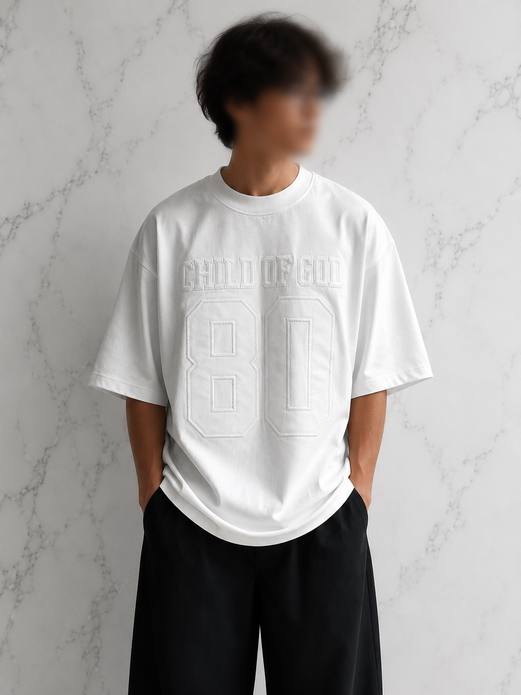 Child Of God 80 Tee White