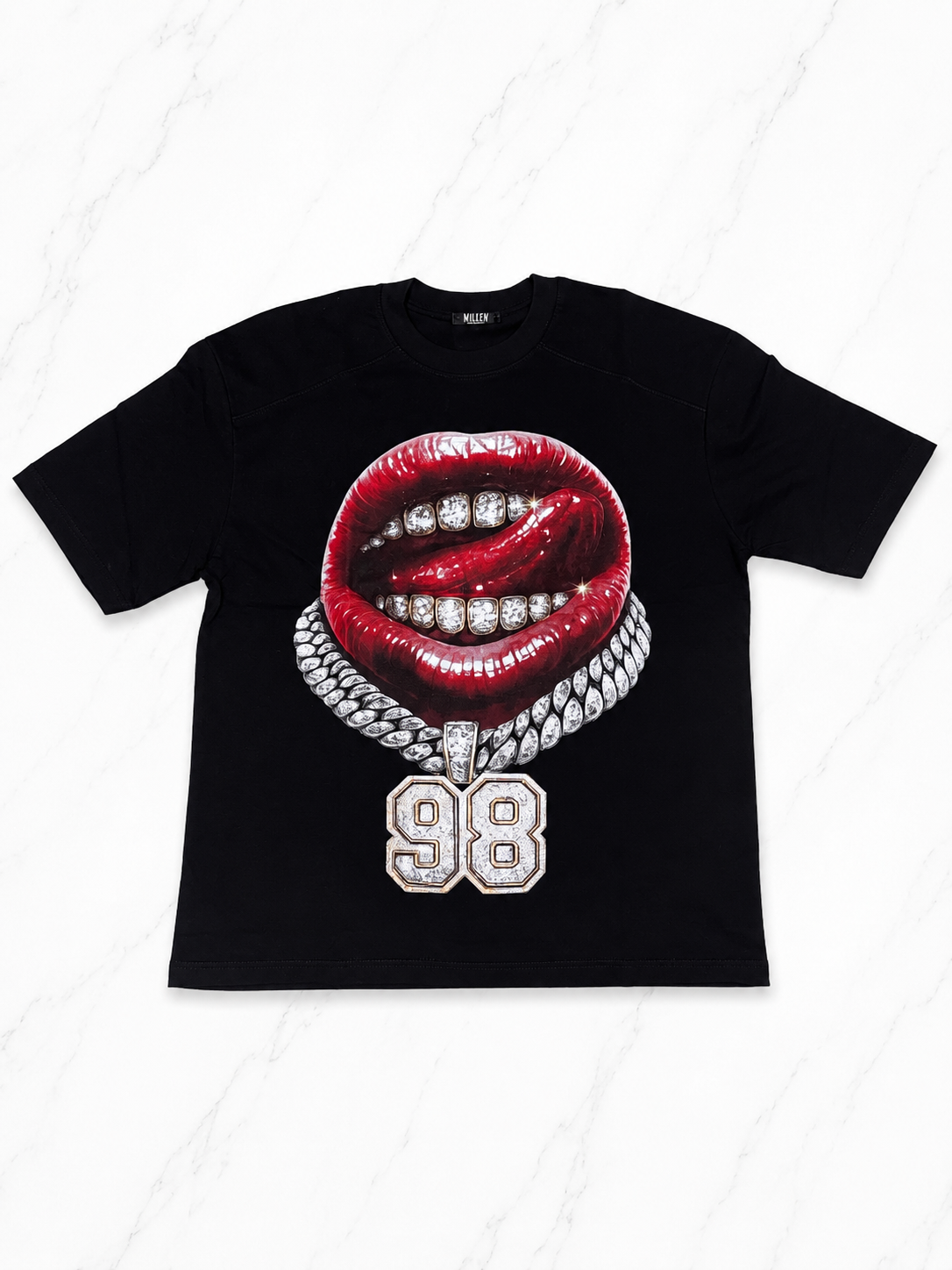 Tshirt Diamond Kiss 98 Black