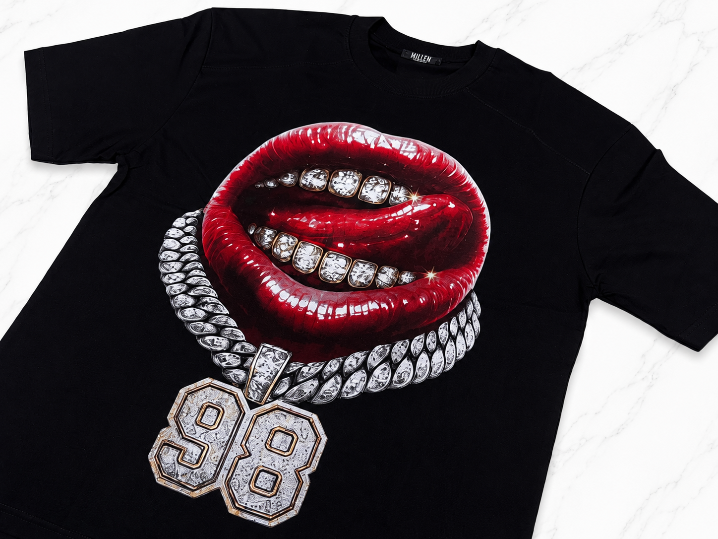 Tshirt Diamond Kiss 98 Black